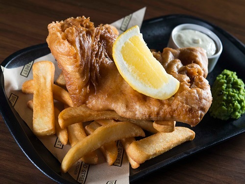 Bread Street Kitchen 餐廳的炸魚薯條